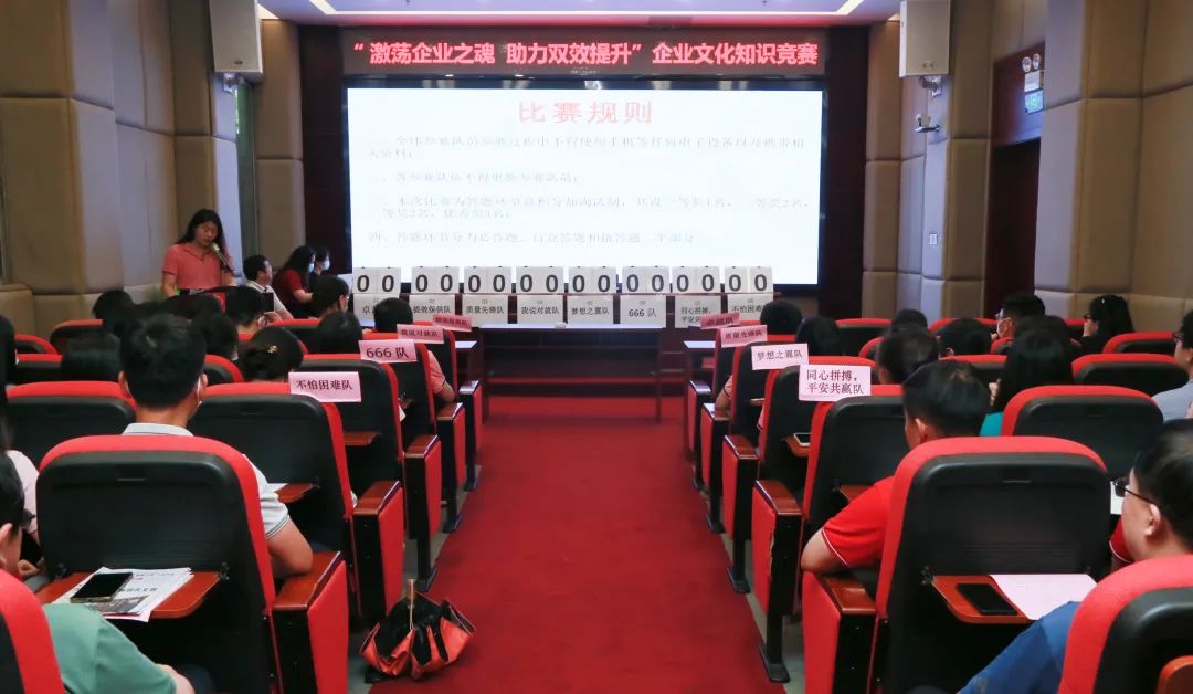 激荡企业之魂 助力双效提升——白云山xc sports公司成功进行企业文化知识较量